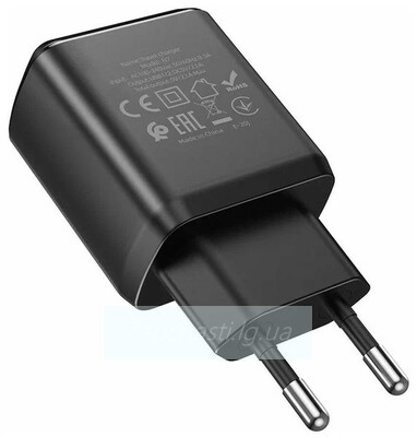 СЗУ HOCO N7 Speedy (2-USB/2.1A) + Lightning кабель (черный)