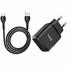 СЗУ HOCO N7 Speedy (2-USB/2.1A) + micro USB кабель (черный)