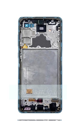 Дисплей для Samsung A725F (A72) в рамке+ тачскрин (синий) ОРИГ100%