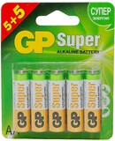 Батарейка GP Super LR6 AA Alkaline 1.5V (10 шт)