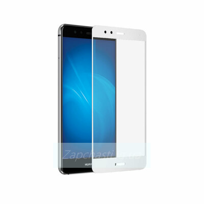 Защитное стекло Полное покрытие для Huawei Honor P10  Lite Белое