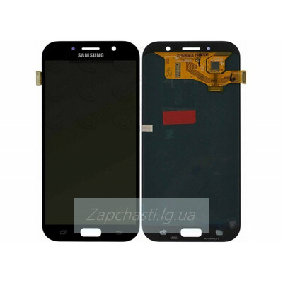 Дисплей для Samsung A720F Galaxy A7 (2017) 5,5"+ тачскрин (черный) (copy LCD с регулир. подсв)