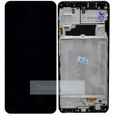 Дисплей для Samsung A225F Galaxy A22 в рамке + тачскрин (черный) ORIG 100%