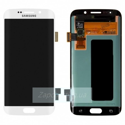 Дисплей для Samsung G925 Galaxy S6 Edge + тачскрин (белый)