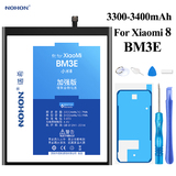 Аккумулятор Xiaomi BM3E (Mi 8) 3400mAh + набор инструментов + проклейка NOHON