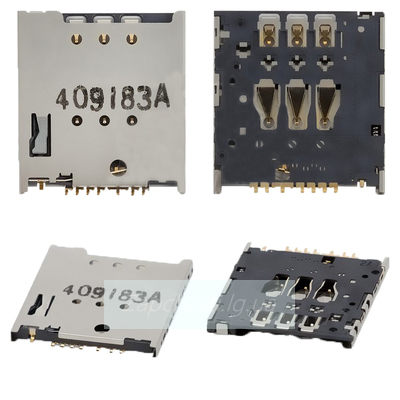 Коннектор SIM-карты для мобильных телефонов Motorola XT1032 Moto G, XT1033 Moto G, XT1036 Moto G, XT890 RAZR i, XT910 Droid RAZR, XT912 RAZR MAXX