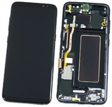 Дисплей для Samsung G950F Galaxy S8 в рамке + тачскрин (черный) (OLED)