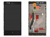 Дисплей для Nokia 720 Lumia + touchscreen, чёрный, с передней панелью