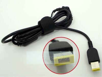 Оригинальный DC кабель питания для БП LENOVO 90W USB+pin, 2 провода (2x1мм) (Square 5 Pin DC Plug) (от БП к ноутбуку) сопротивление 550 Ом