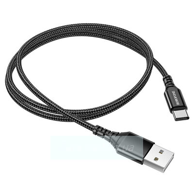 Кабель USB BOROFONE (BX54) Ultra Bright Type-C (1м) (черный)