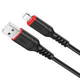 Кабель USB HOCO (X59 Victory) для iPhone Lightning 8 pin (1м) (черный)