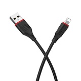 Кабель USB BOROFONE (BX17) Enjoy для iPhone Lightning 8 pin (1м) (черный)