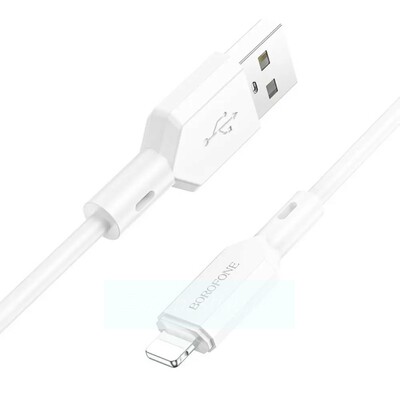 Кабель USB BOROFONE (BX70) для iPhone Lightning 8 pin (1м) (белый)