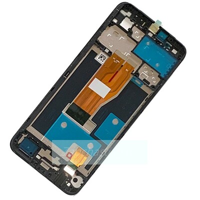 Дисплей для Realme C30 в рамке + тачскрин (черный) (ORIG LCD)