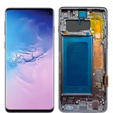 Дисплей для Samsung G973F Galaxy S10 в рамке + тачскрин (черный) ORIG 100%