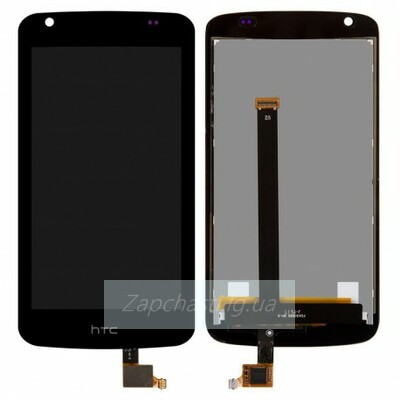 Дисплей для HTC 326G Desire Dual Sim, черный + тачскрин