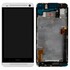 Дисплей для HTC 801e One M7 + touchscreen, чёрный, с передней панелью белого цвета