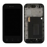 Дисплей для LG E730 Optimus Sol/E739 + touchscreen, черный, с предней панелью, оригинал (Китай)