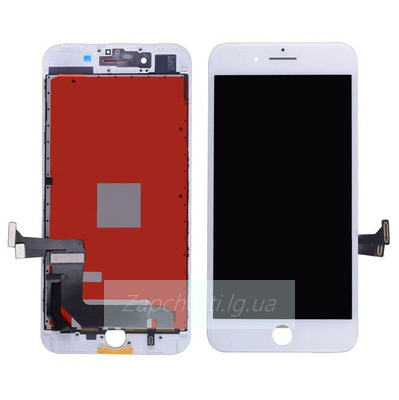 Дисплей для iPhone 7 Plus + тачскрин белый с рамкой (copy LCD)