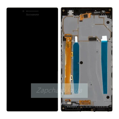 Дисплей для Lenovo P70 + touchscreen, черный, с передней панелью