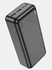 Внешний Аккумулятор (Power Bank) Hoco J101B 30000 mAh (22.5W, QC3.0, PD, 2USB, MicroUSB, Type-C, LED индикатор) Черный
