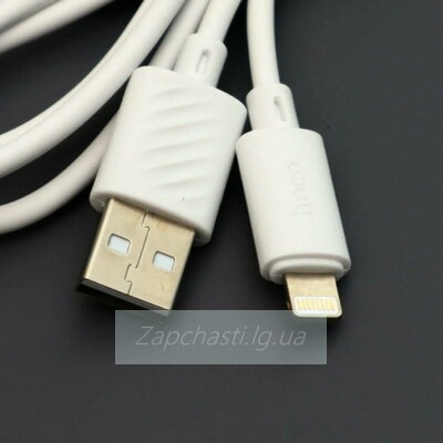 Кабель USB HOCO (X88) для iPhone Lightning 8 pin (1м) (белый)