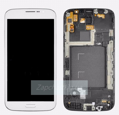 Дисплей для Samsung i9150/i9152  Galaxy Mega 5.8 в рамке + тачскрин (белый)