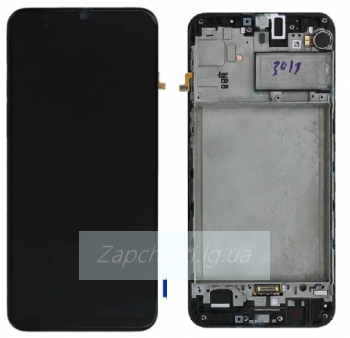 Дисплей для Samsung M325F Galaxy M32 в рамке + тачскрин (черный) (OLED)