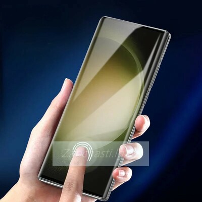 Защитное стекло для Samsung S918B (S23 Ultra) (клей, лампа)