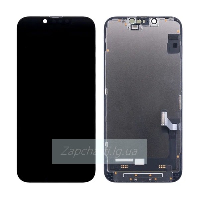 Дисплей для iPhone 14 + тачскрин черный с рамкой (OLED GX)