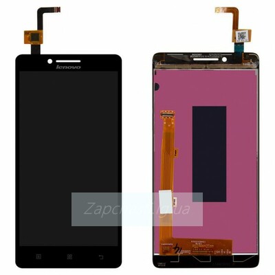 Дисплей для Lenovo A6000, черный + тачскрин