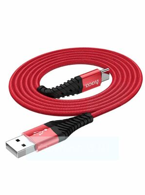 Кабель USB HOCO (X38) microUSB (1м) (красный)