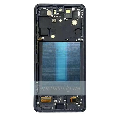 Дисплей для Samsung G990B Galaxy S21 FE в рамке + тачскрин (серый) 100%