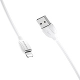 Кабель USB BOROFONE (BX19) Benefit для iPhone Lightning 8 pin (1м) (белый)