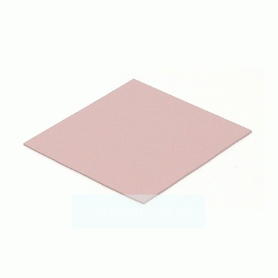 Теплопроводный силиконовый коврик розовый (термопрокладка) HL0107L 100 мм * 100 мм * 1.5 мм