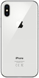 Задняя крышка для iPhone X (серебро) класс AAA