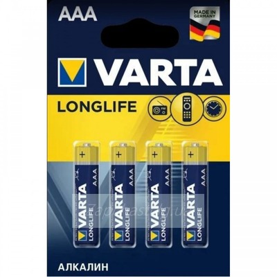 Батарейка AAA LR03 Varta (4 шт. в блистере)