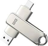 Накопитель USB + TypeC 256Gb DM PD189 метал