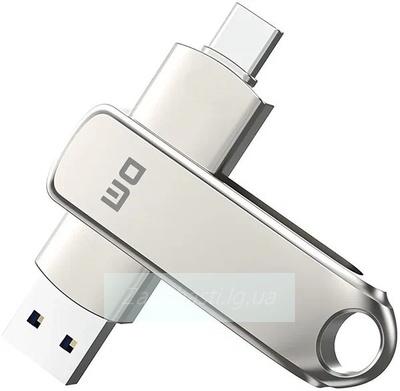 Накопитель USB + TypeC 256Gb DM PD189 метал