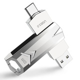 Накопитель USB + TypeC 128Gb DM PD098 метал