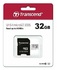 Карта памяти MicroSD 32GB Transcend 300S UHS-1 U1 Class 10 c SD адаптер