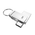 Накопитель USB + TypeC 64Gb DM PD162 Метал + Кольцо