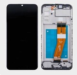 Дисплей для Samsung A025F Galaxy A02s в рамке + тачскрин (черный) ORIG 100% (GH81-20118A)