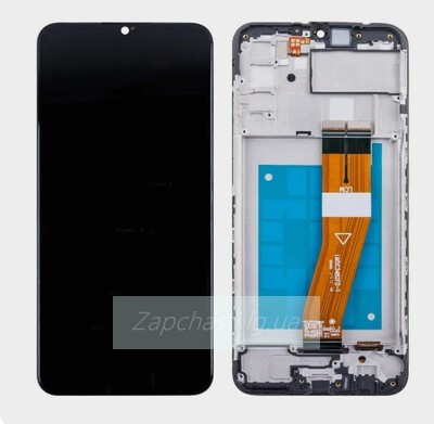 Дисплей для Samsung A025F Galaxy A02s в рамке + тачскрин (черный) ORIG 100% (GH81-20118A)