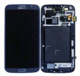 Дисплей для Samsung i9200 Galaxy Mega 6.3/i9205 + touchscreen, синий, с передней панелью