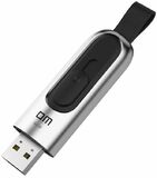 Накопитель USB 3.1 256Gb DM PD165 метал + кожа