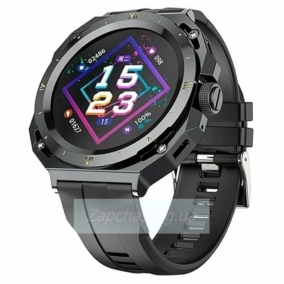 Сматр-Часы HOCO Y14 AMOLED Smart Sports watch (Waterproof IP67 APP Control Call Version, GPS) Черный