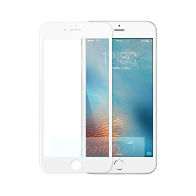 Защитное стекло Премиум для iPhone 6/6S Белое