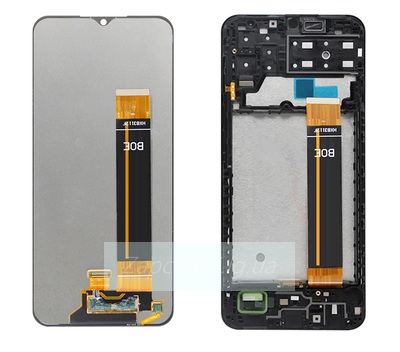 Дисплей для Samsung A135F Galaxy A013 в рамке + тачскрин (черный) ORIG 100%