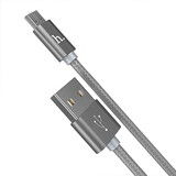 Кабель USB HOCO (X2) microUSB (1м) (серый)